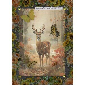 Collect Beautiful Moments  OOAK Mixed Media Collage Artwork by Kat Sanders